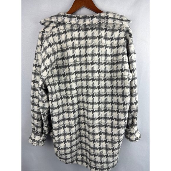 La Miel Womens Houndstooth Button-Up Jacket M - Picture 2 of 4